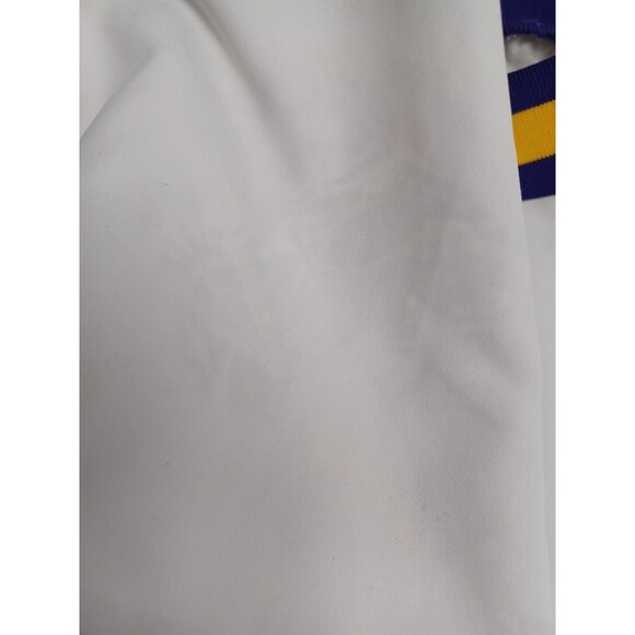 Vtg Varsity Spirit Cheerleader Pullover Jacket BHS Purple White Yellow M - Picture 9 of 11